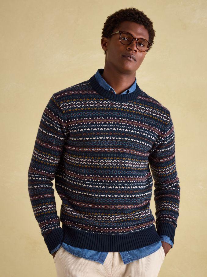 Men s Fair Isle Jumpers Sweaters Joules