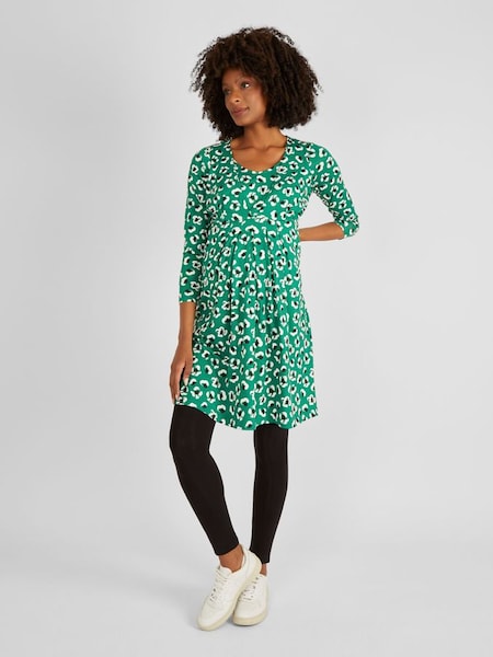 Green Floral Maternity & Nursing Tunic Dress (234079) | £42.50