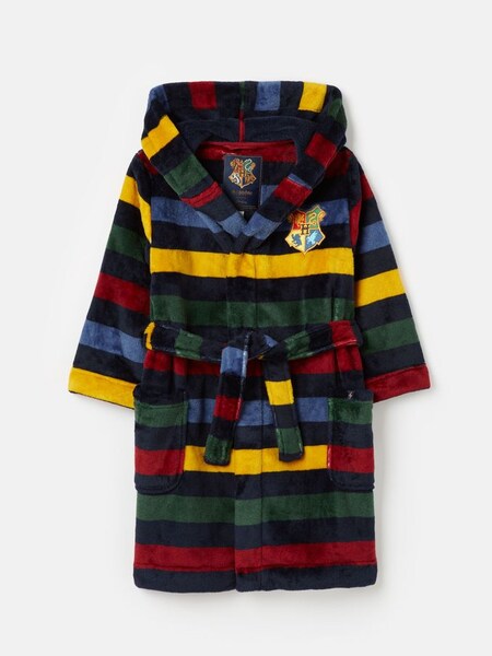 Hogwarts™ House Navy Harry Potter™ Fleece Dressing Gown (242213) | £13 - £15