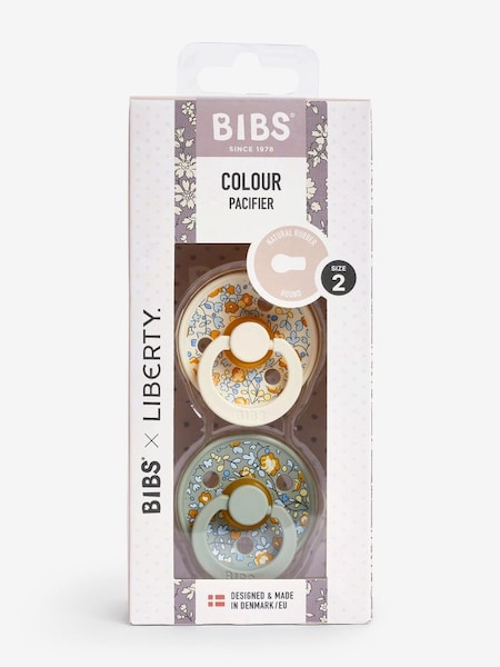 BIBS x Liberty 2 PACK Colour Eloise Latex Size 2 Sage Mix (243128) | £11