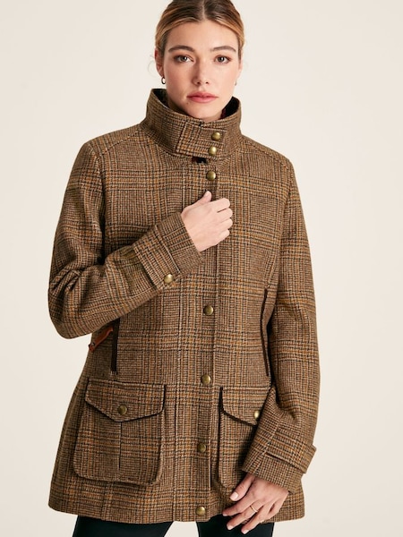 Fieldcoat Luxe Brown Tweed Jacket with Removable Quilted Gilet (245639) | £299