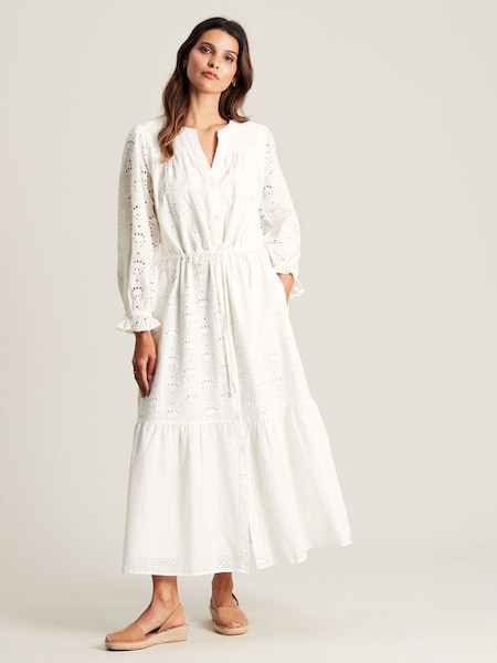Juliana Chalk White Broderie Dress (291166) | £60