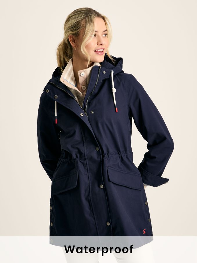 Navy rain mac womens shop