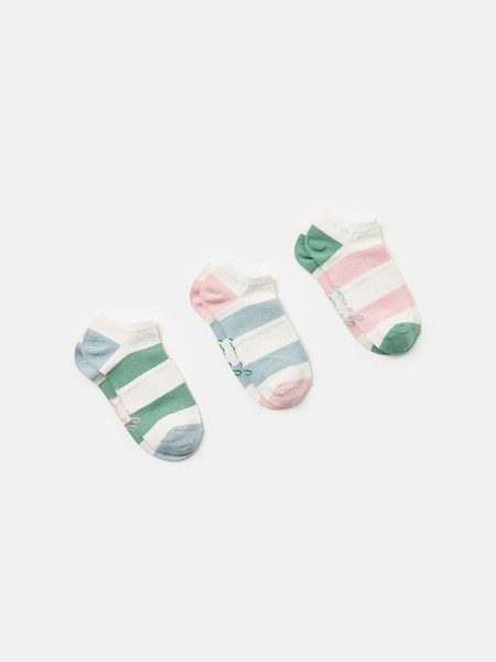 Rilla Stripe Pack of Three Trainer Socks (308886) | £12.95