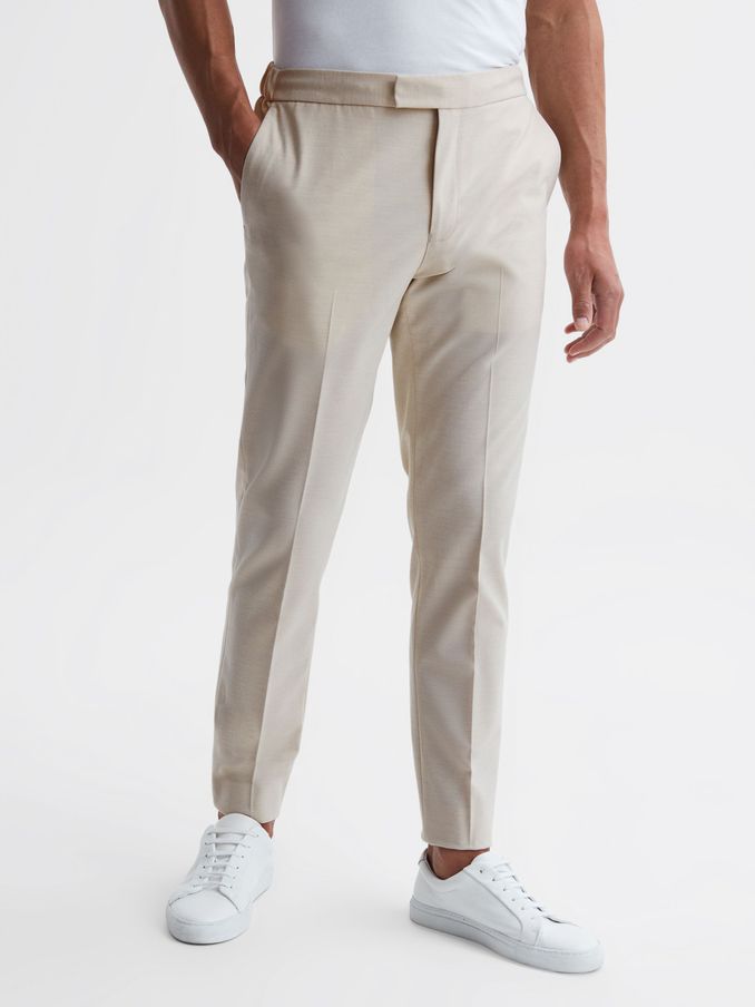 Men's beige trousers discount uk