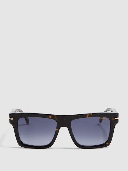 Carrera Eyewear Rectangular Tortoiseshell Sunglasses in Tortoise (332341) | £125