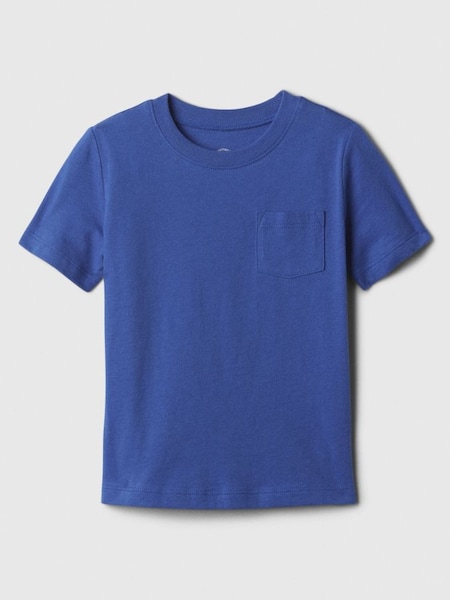 Blue Pocket Crew Neck Short Sleeve T-Shirt (Newborn-5yrs) (340262) | £6