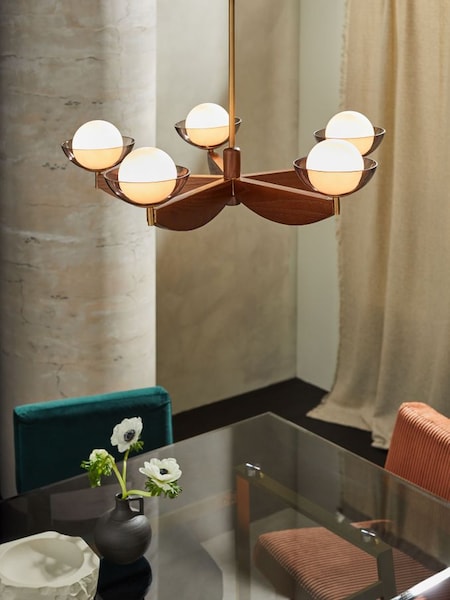 Layla Ceiling Light in Wood (340515) | £329