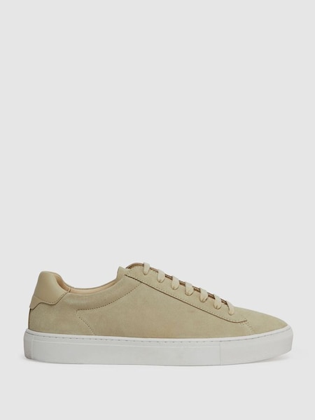 Suede Trainers in Stone (341143) | £70