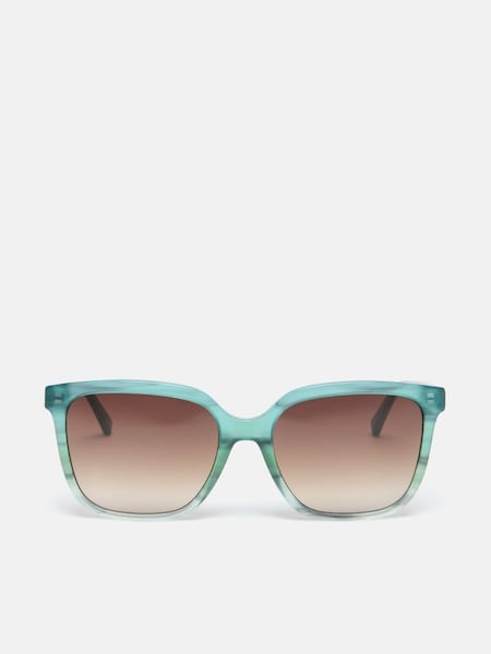 Green Ombre Square Rimmed Sunglasses (341267) | £75