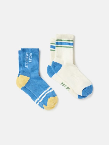Boys' Volley Blue Tennis Ankle Socks (2 Pack) (365229) | £7.95