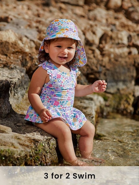 Pastel Swimsuit With Integral Nappy (384283) | £19