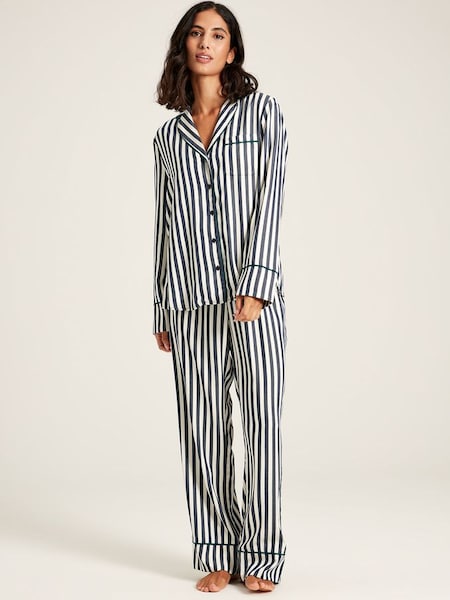 Alma Navy Stripe Pyjama Set (392284) | £59.95
