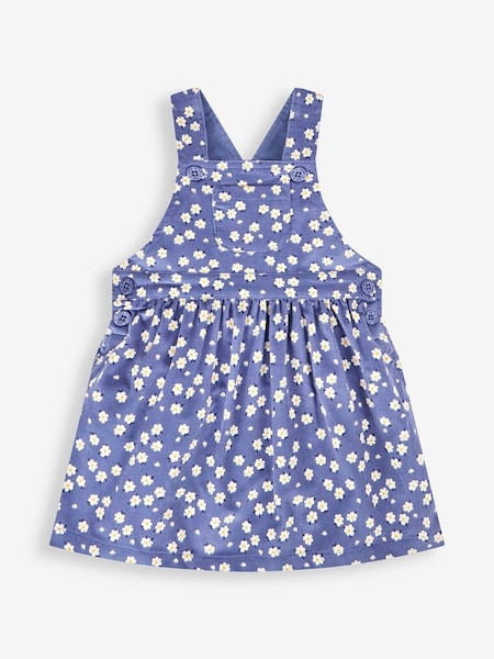 Navy Girls' Daisy Cord Pinafore Dress (400671) | £14