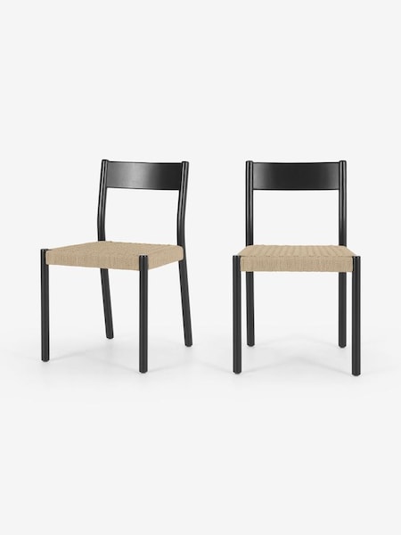 Set of 2 Rhye Dining Chair in Black (407184) | £399
