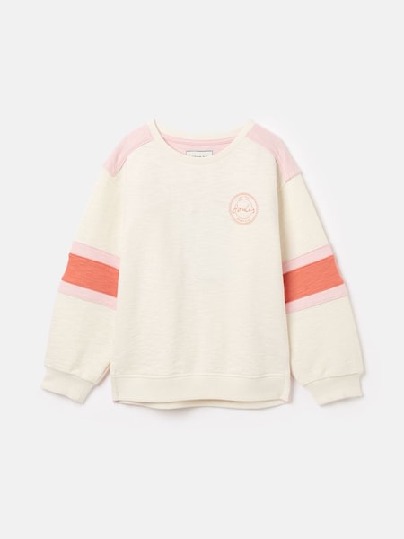 Cara Cream Colourblock Crewneck Sweatshirt (414697) | £24.95 - £27.95