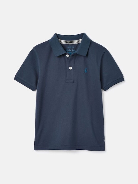 Woody Navy Blue Pique Cotton Polo Shirt (417326) | £14.95 - £16.95