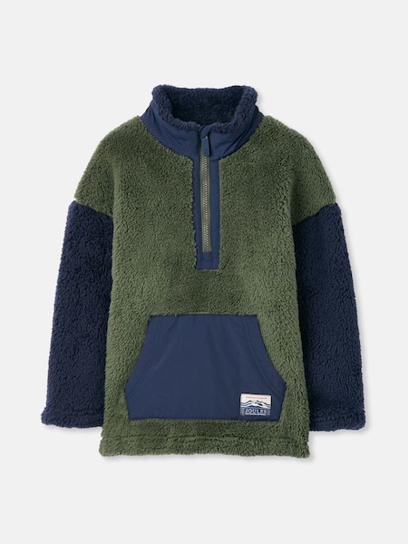 Always Cosy Green/Navy Blue Half Zip Fleece (418510) | £34.95 - £40.95