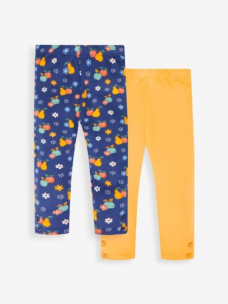 Navy Blue Fruit & Yellow Girls' 2-Pack Leggings (421430) | £21