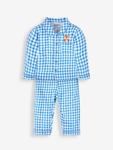 Blue Boys' Fox Classic Check Pyjamas (429518) | £21
