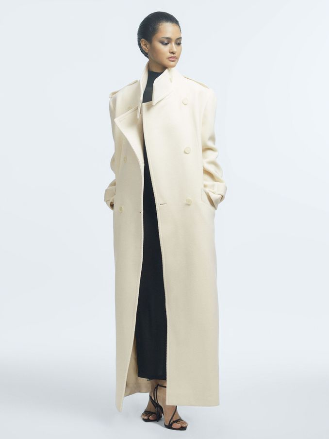 Cream wool hotsell coat uk