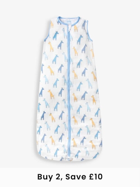 Blue Giraffe 1 Tog Toddler Muslin Sleeping Bag (448845) | £30