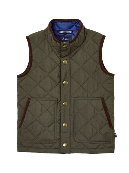 Bramble Green Showerproof Diamond Quilt Gilet (449218) | £25 - £30