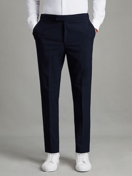 Relaxed Drawstring Trousers in Navy (453117) | £108
