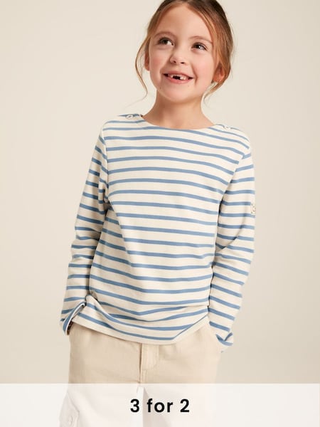 Harbour Blue Striped Long Sleeve Jersey Top (456598) | £18.95 - £20.95