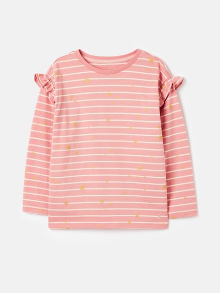 Angelica Pink/Cream Printed Long Sleeve Top (460923) | £16.95 - £20.95