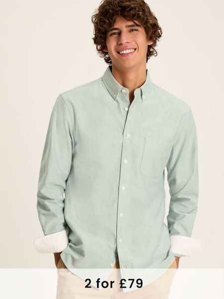 Oxford Sage Green Long Sleeve Oxford Shirt (477496) | £42.95