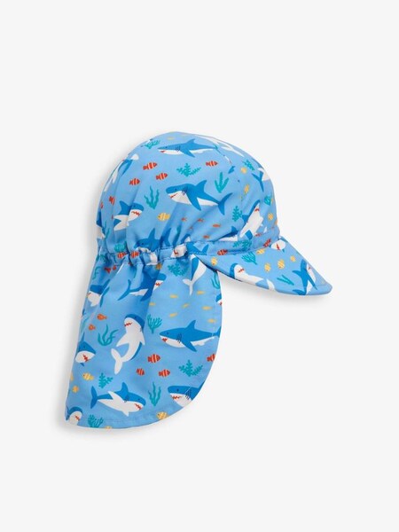 Kids' Shark Flap Sun Protection Hat in Shark (500246) | £14