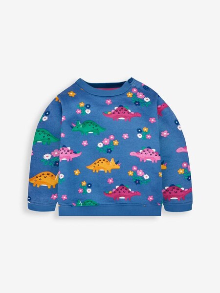 Blue Girls' Dino Sweatshirt (500360) | £22