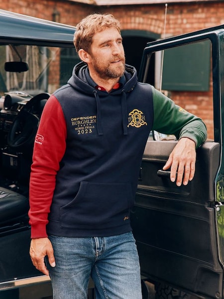 Official Burghley Navy Blue Hooded Sweatshirt (500924) | £32