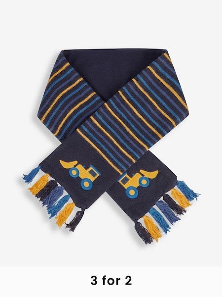 Navy Boys' Digger Striped Scarf (508265) | £16.50