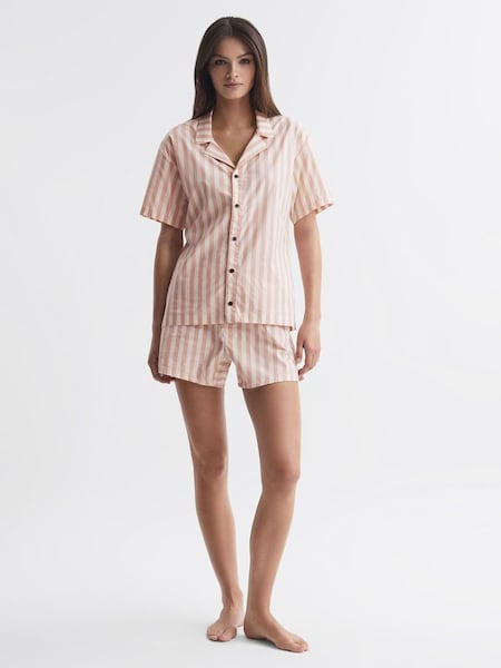 Calvin Klein Two Piece Pyjama Set in Chambray Stripe (525131) | £70