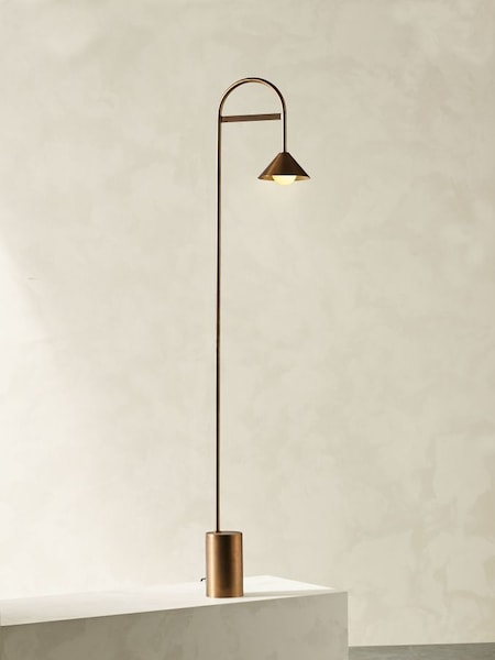 Rhett Floor Lamp in Brass (530925) | £119