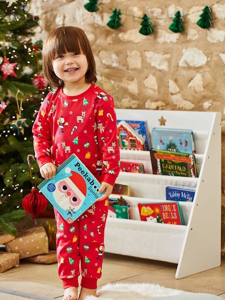 Red Kids' Christmas Print Jersey Pyjamas (531165) | £22