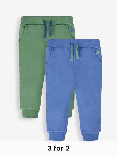 Khaki Green & Denim Blue 2-Pack Joggers (534724) | £21