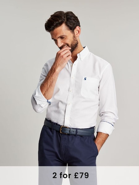 White Classic Fit Cotton Oxford Shirt (543102) | £39.95