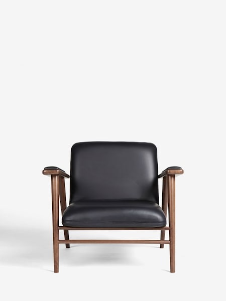 Jasper Conran London Soft Grain Leather Black Melrose Chair (544222) | £775