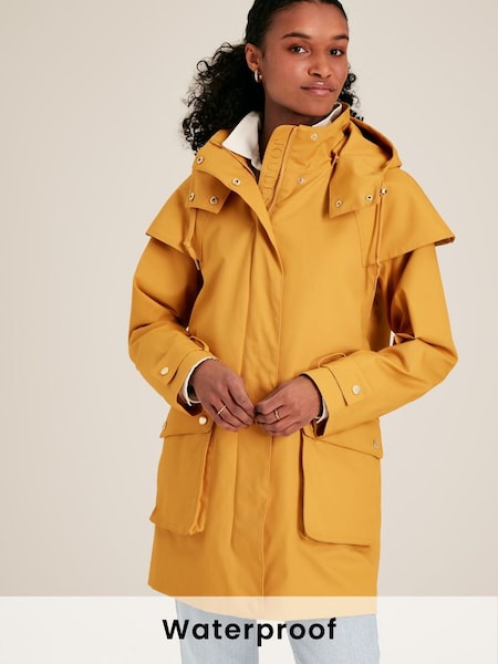 Edinburgh Yellow Waterproof Hooded Raincoat With Cape (552803) | £149