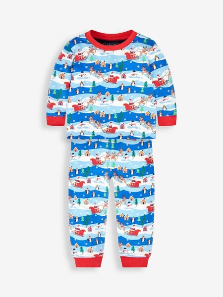 Blue Kids' Christmas Scene Pyjamas (556059) | £9