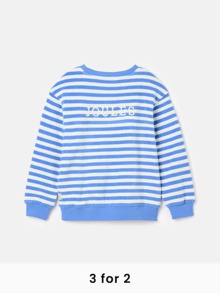 Ahoy There Blue/White Crew Neck Towelling Sweatshirt (561254) | £29.95 - £32.95