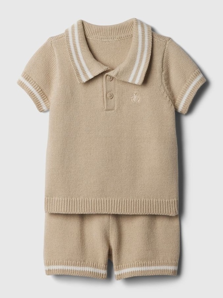 Brown Knit Baby Sweater and Shorts Set (Newborn-24mths) (566777) | £25
