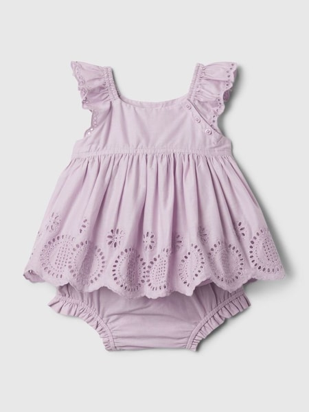 Purple Floral Top and Underwear Set (Newborn-24mths) (567575) | £25