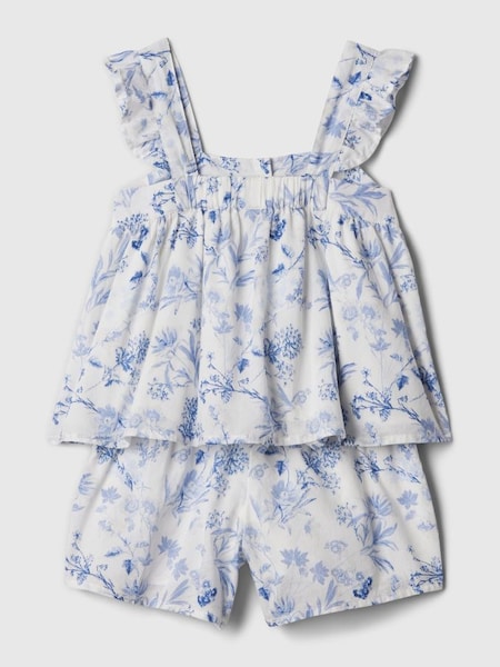 Blue Floral Outfit Set (Newborn-5yrs) (568398) | £30