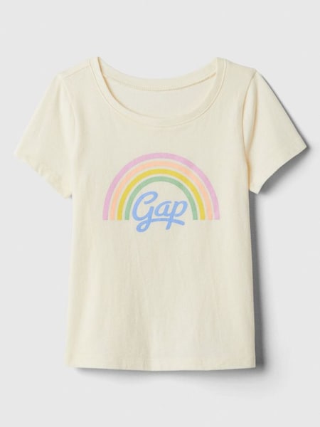 Cream Graphic Short Sleeve Crew Neck T-Shirt (Newborn-5yrs) (568433) | £8