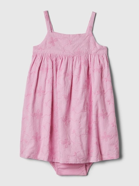 Pink Embroidered Dress (Newborn-5yrs) (569150) | £30