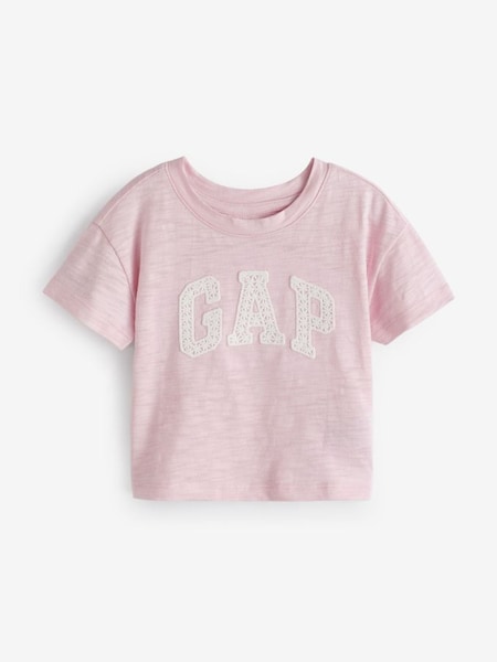 Pink Arch Logo Graphic Short Sleeve Crew Neck Baby T-Shirt (Newborn-5yrs) (569448) | £10